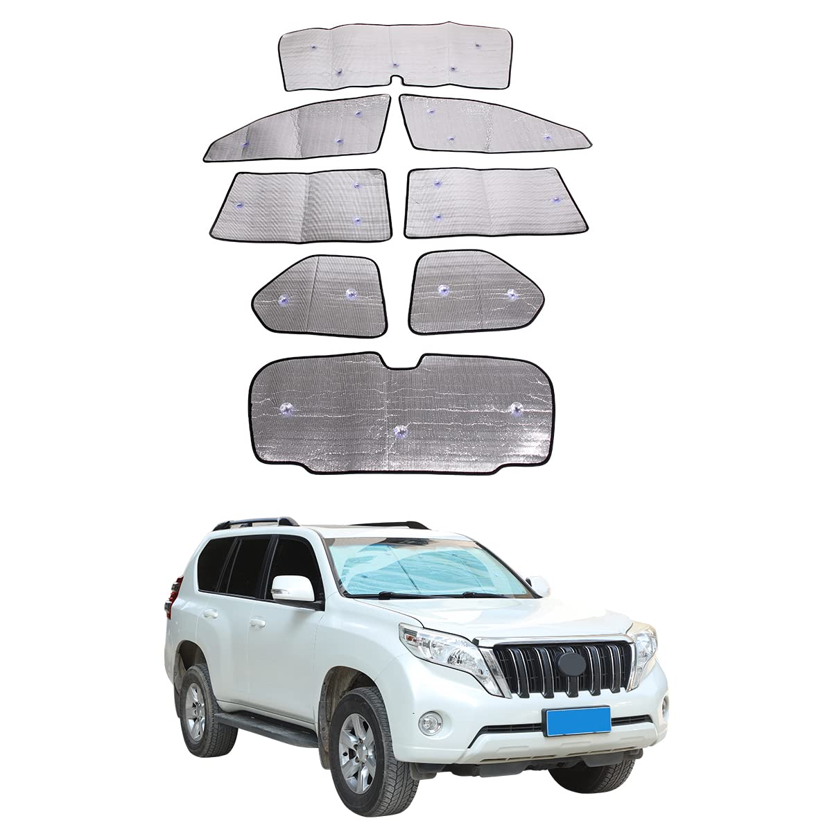 ＬＡＮＤ　ＣＲＵＩＳＥＲ　ＰＲＡＤＯ　　サンシェード Amazon.com: Car Windshield Sun Shade for Toyota Land Cruiser
